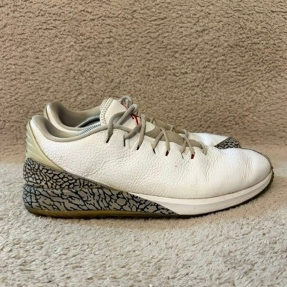 Nike Air Jordan ADG Spikeless Golf Shoes Mens Size 12 White AR7995-100 Cement